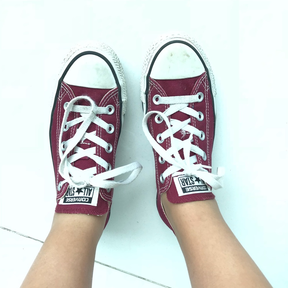 Maroon Converse